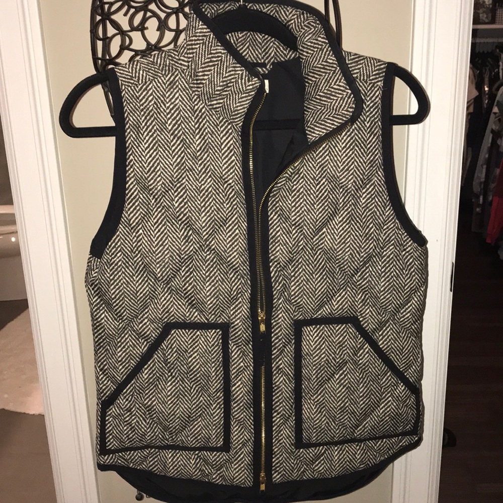 J. Crew Herringbone Vest